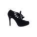 Anne Michelle Heels: Pumps Stiletto Cocktail Party Black Solid Shoes - Women's Size 10 - Round Toe