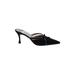 Manolo Blahnik Mule/Clog: Black Solid Shoes - Women's Size 35.5 - Pointed Toe