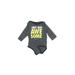 Nike Long Sleeve Onesie: Gray Bottoms - Size 3-6 Month