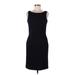 H&M Casual Dress - Sheath: Black Solid Dresses - Women's Size 8