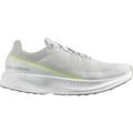 SALOMON Herren Laufschuhe SHOES INDEX 02 White/Lunar Rock/Yellow, Größe 42 ⅔ in Silber