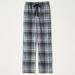 Lucky Brand Plaid Fleece Sleep Pant - Men's Pants in Black, Size S