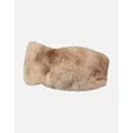Women's Barts Womens Breanne Faux Fur Knotted Headband - Cream/Brown - Size: ONE size