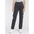 High-waist-Jeans LEVI'S "501 JEANS FOR WOMEN" Gr. 31, Länge 32, schwarz (radical relic) Damen Jeans High-Waist-Jeans