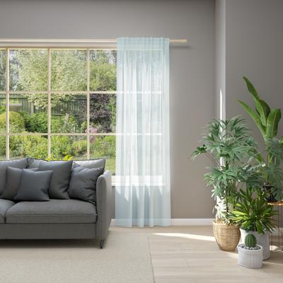 Vorhang NEUTEX FOR YOU "Allure", grau (hellgrau), B:140cm H:235cm, Jacquard, Polyester, Gardinen, Schal mit Multifunktionsband, Breite 140 cm, nach Maß Image