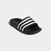 Badesandale ADIDAS SPORTSWEAR, Gr. 34, schwarz-weiß (core schwarz, cloud weiß, core schwarz), Synthetik, sportlich, Schuhe Badelatschen Pantolette