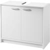 Waschbeckenunterschrank BASIC BY BALCULINA "Smash, Breite 63 cm", weiß, B:63cm H:55cm T:29cm, Spanplatte, Schränke, mit 2 Türen