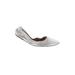 Flats: Silver Print Shoes - Women's Size 8 - Pointed Toe