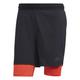 adidas Herren 2-in-1 Pow Short, Schwarz/Rojbri/Schwarz, L