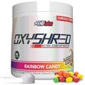 EHPlabs OxyShred Thermogenic Pre Workout Powder & Shredding Supplement - Clinically Proven Pre Workout Powder with L Glutamine & Acetyl L Carnitine, Energy Boost Drink - Rainbow Candy, 60 Servings