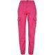 Cargohose URBAN CLASSICS "Urban Classics Damen Ladies Cotton Twill Utility Pants" Gr. 29, Normalgrößen, rot (hibiskus pink) Damen Hosen Cargohosen