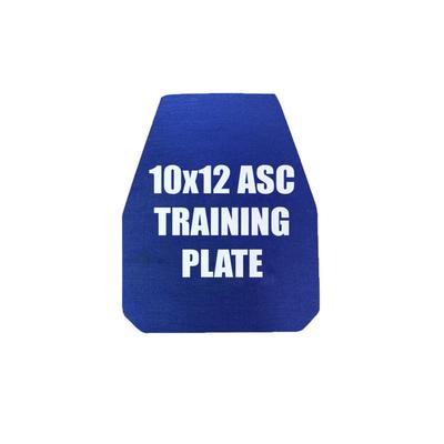 Custom Armor Group Non Ballistic Blue Marked SAPI Training Plate Swimmers Cut 10in x 12in GTP-SC-ASC-1012-NY