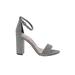 Sam Edelman Heels: Silver Shoes - Women's Size 8 1/2