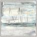 Chelsea Art Studio Off to Sea II by David Erickson - Wrapped Canvas Painting Canvas in Blue/Gray/White | 25.75 H x 25.75 W x 1.5 D in | Wayfair