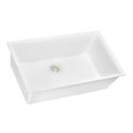 Ruvati 27 X 18 Inch Granite Composite Undermount Single Bowl Kitchen Sink - Arctic White - RVG2027WH Granite | 8.5 H x 26.37 W x 26.37 D in | Wayfair