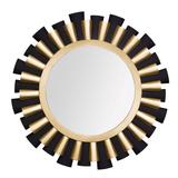 Varaluz Accent Wall Mirror Metal | 36 H x 36 W x 1.5 D in | Wayfair 372MI36MBFG