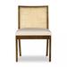 Joss & Main Ascend Side Chair in Natural/Off White Wood/Upholstered/Fabric in Brown | 33 H x 22.5 W x 23.5 D in | Wayfair