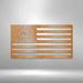 17 Stories American 1776 Flag Steel Sign Wall Decor Metal | 9.25 H x 23.5 W x 0.048 D in | Wayfair 693155D50D90483FAA4A5271FE915904