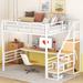 Mason & Marbles Ovolo Full Loft Bed Metal in White | 70.02 H x 56.5 W x 94.31 D in | Wayfair 20405D6BBA1F44B5BEA59449CAAD3B2C