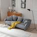 Brayden Studio® Cherin 83.86" Flared Arm Sofa, Metal in Gray | 21.65 H x 83.86 W x 36.61 D in | Wayfair 86AC8E435463406C93A61DC1BB3DA0AC