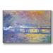 Wexford Home Charing Cross Bridge Framed On Canvas by Claude Monet Print Canvas in Black/White | 17 H x 25 W x 2 D in | Wayfair CF08-815MONET-FL102