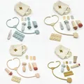 Doctor Toys Pretend Silicone Play Doctor Kit Food Grade Safety Nurse Set per ragazze ragazzi giochi