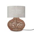 Lampe de Table textile gris Ø32cm