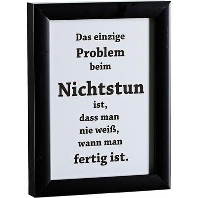 Bild CREATIV HOME "Lyrics2", schwarz (farbe rahmen: schwarz, farbe bild(er): schwarz), B:18cm H:24cm T:3cm, Holz, Papier, Bilder Image