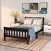 Elegant & Simple Twin Size Upholstered Platform Bed House Bed Kids Bed Sleigh Bed with Headboard/Footboard/Wood Slat Support