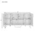 Modern Sideboard Cabinet with 4 Doors, Storage Bufftet Cabinet with Adjustable Shelf, Sideboard KitchenTable with Storage