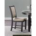 Classic Fabric Upholsterd Dining Chairs, Modern Wooden Side Chairs with Upholstered Backrest, Kitchen Dining Furniture Set of 2