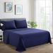 Marina Decoration 600 Thread Count Soft Deep Pocket Hotel Standard Solid All Season Cotton Blend Percale Sheet Set