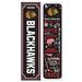 47" Double Sided Seasonal Porch Leaner, Chicago Blackhawks - 47" x 11.25"