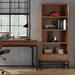WYNDENHALL Devlin SOLID HARDWOOD and Metal 66x30 inch Rectangle Industrial Bookcase - 30"w x 14"d x 66" h