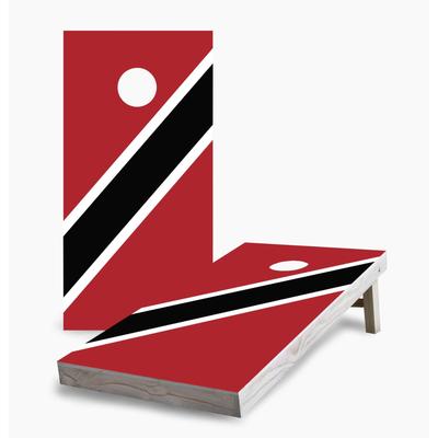 Trinidad and Tobago Flag Cornhole Game (Choose Wraps or Boards)