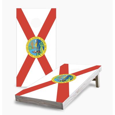 Florida State Flag Cornhole Game (Choose Wraps or Boards)