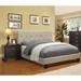 Perc Contemporary Ivory Fabric Upholstered Tufted 2-piece Platform Bedroom Set by Furniture of America