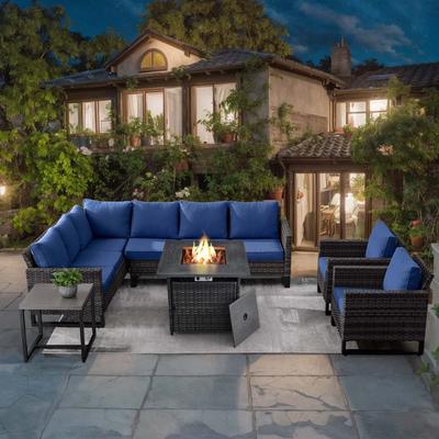 Patio Conversation Sofa Set with Chair