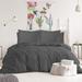 6 Pcs Tri-Blend Cotton Duvet Cover and Fitted Sheet Set in King Size