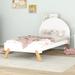 Wooden Cute Bed With Unicorn Shape Headboard,Twin Size Platform Bed