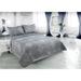 Marina Decoration Rich Printed Stitching Coverlet Bedspread Soft Summer Bedding Quilt Set, Grey Modern Grid Stripes Plaid