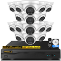 {Full HD 5MP Definition} Wired Security Camera System Outdoor Home Video Surveillance Cameras CCTV Camera Security System Outside Surveillance Video Equipment Indoor