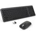 Keyboard and Mouse Combo Ultra Thin Quiet Portable Keyboard and 2.4GHz Mouse with Nano USB