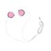 FRCOLOR Creative Supra-aural Earphone Sports Wired Headset with Tuning Tip and Earphone Mic Pink