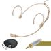 BAMILL Beige Earhook Headse Mic Headworn Microphone For Sennheiser Wireless Beige Bag