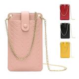 Women Phone Bags Fashion Chain Shoulder Bag Cross Body Bag Purse Wallet Caseï¼ŒPink