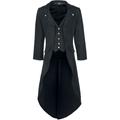 Banned - Gothic Army Coat - Dovetail Coat - 3XL to 4XL - for Men - black