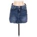 Denizen from Levi's Denim Mini Skirt Mini: Blue Solid Bottoms - Women's Size 7