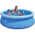 Avenli Pool 240 x 63 cm Family Prompt Set Pool Aufstellpool ohne Pumpe Pool-Set blau Gartenpool rund Schwimmbecken für Familien & Kinder (244 x 63 cm)