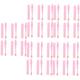 LALAFINA 30 pcs Applicators Portable Lip Gloss Cosmetic Oil Mask with Covers Applicator for Makeup Brush Eyebrow Sticks Tools Balm Eyeshadow Silicone Lipstick